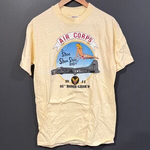 Vintage 1988 B-17 Flying Fortress Pinup Girl Army Air Corps T Shirt Size Medium